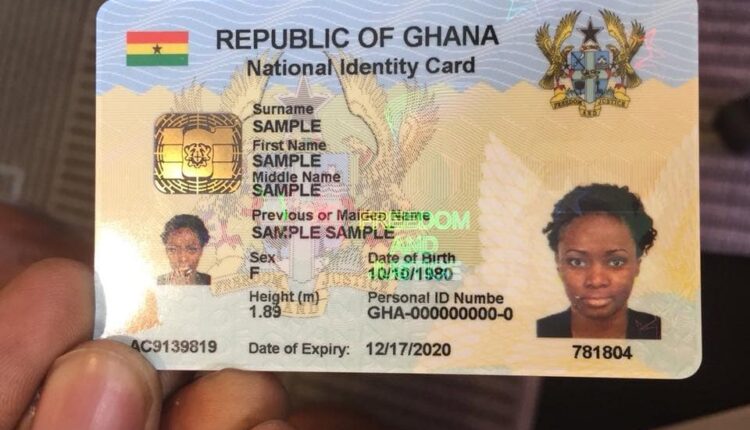Ghana Card to be used for all financial transactions from July 1, 2022
